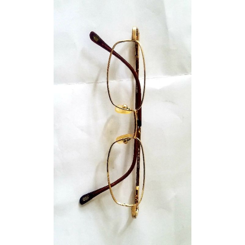 Frame kacamata unisex CARRERA Gold 8006  48 19-140 pria/wanita original lapis emas vintage tanpa len
