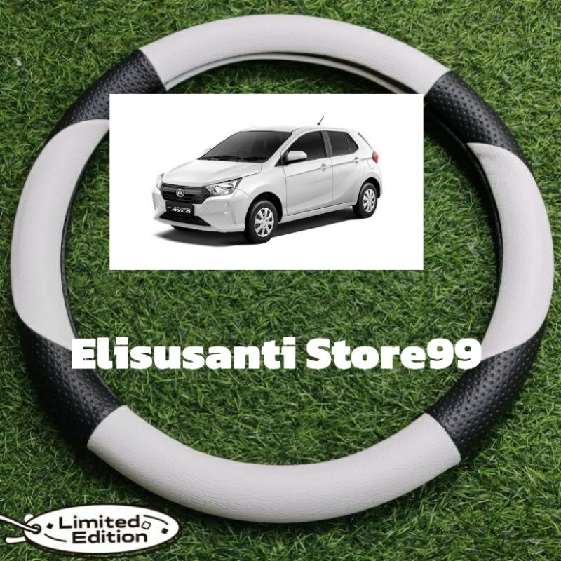 Sarung stir mobil Ayla ,cover stir mobil Ayla ,pelindung stir motif sabit