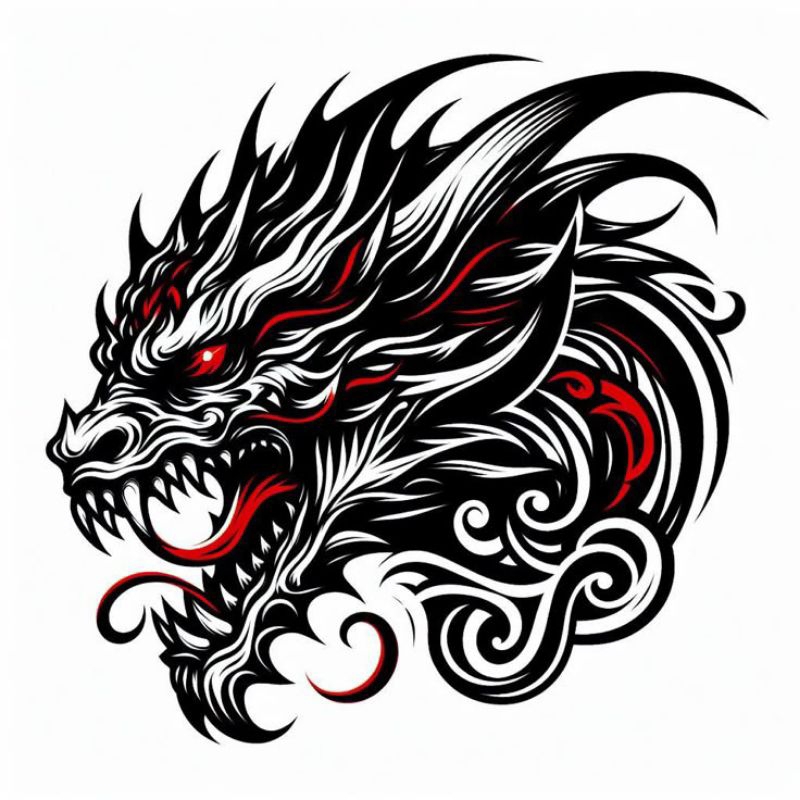 

stiker 3D naga keren, stijer print sudah cutting, anti air, size 15 x 20 cm