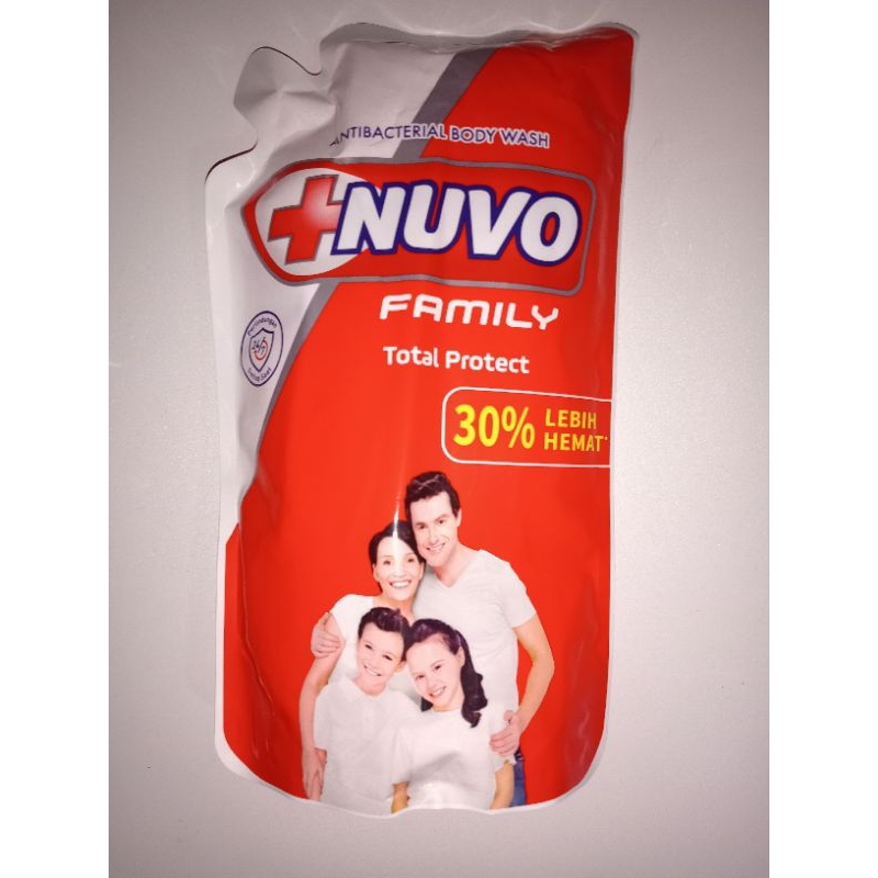 antibacterial nuvo body wash 825ml mild protect sabun cair untuk membersihkan tubuh saat mandi