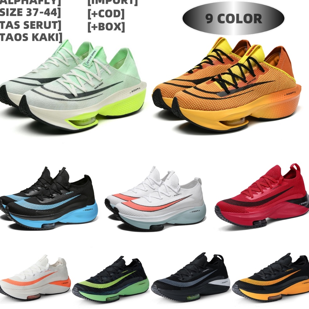 55LANGSUNG ORDER SIZE 3744 SEPATU Running Shoes PRIA AlR ZOOM ALPHAFLY 2 ALPHAFLY 3 FITNES JOGGING S