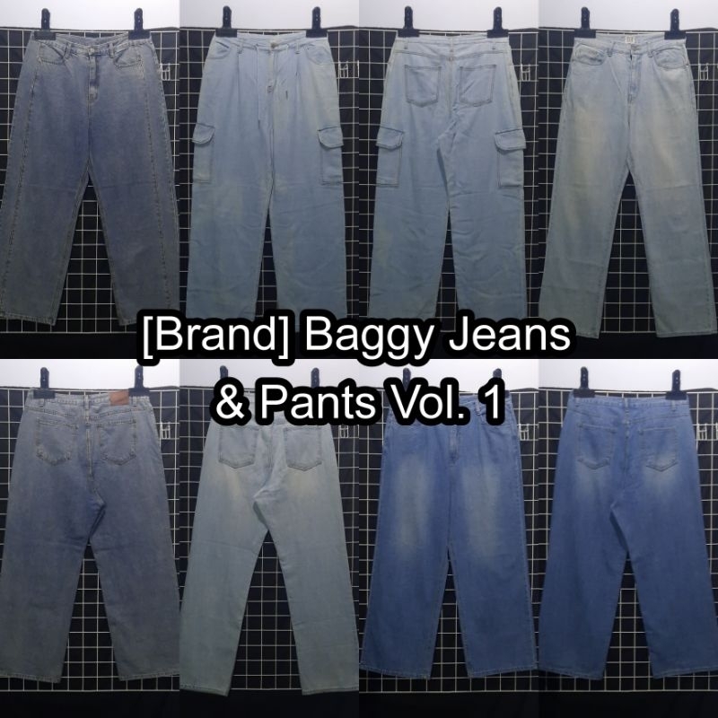 [Brand] Baggy Jeans & Pants (Vol.1) Celana Jeans Besar Import