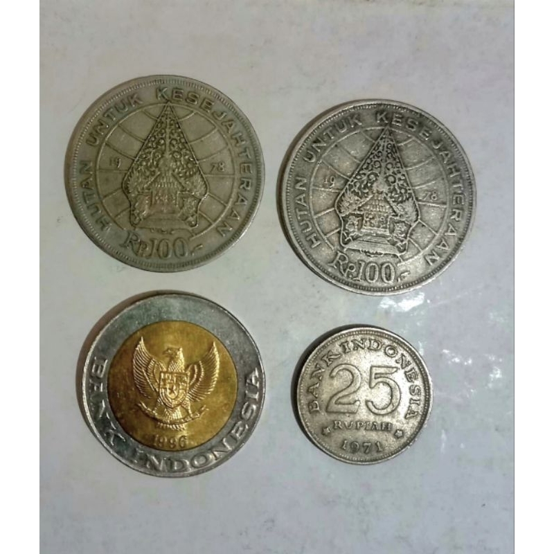 Jual Paket Uang Logam Kuno Tahun 1971 1978 dan 1996