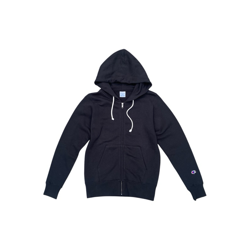 ZIP JACKET HOODIE BLACK By CHAMPION ORIGINAL