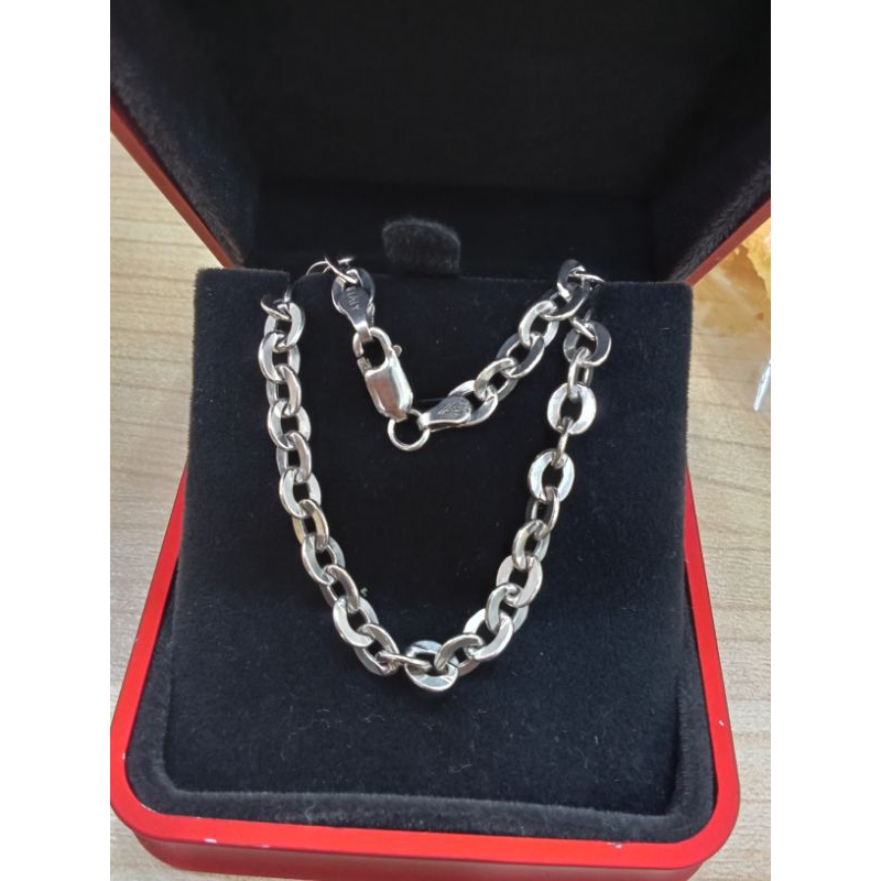 gelang Nori polos silver