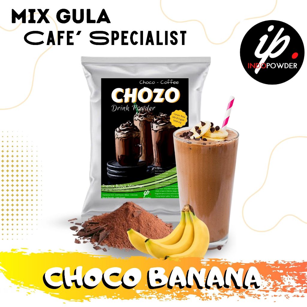 

IP Kendal - Bubuk Minuman Rasa CHOCO BANANA 1Kg Untuk Cafe, Resto & Usaha Minuman
