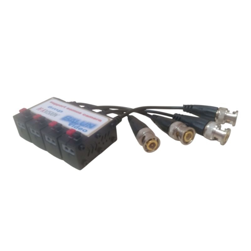 hkvision 4ch video balun passive 600m 600 meter 2mp 3mp 5mp 8mp pasif lan y bnc utp hd wted pair tra