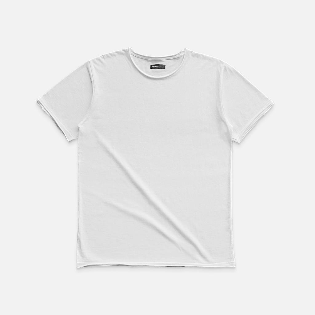 SNMS Project Raw edge unfinished T-shirt Kaos Pantai Putih