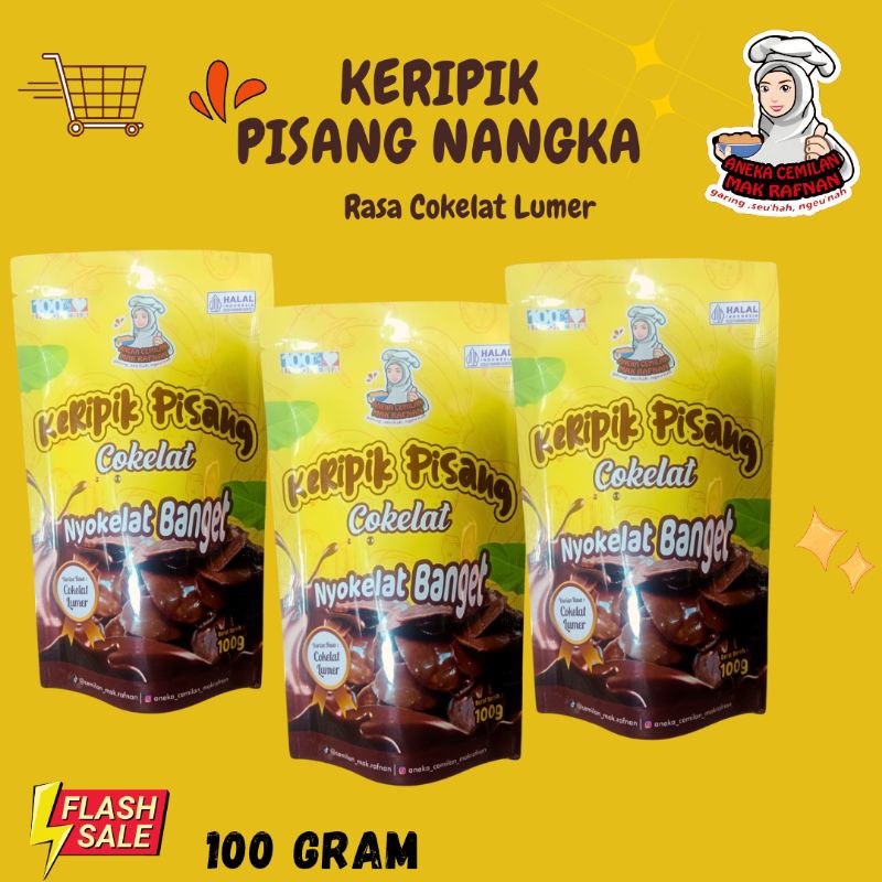 

keripik pisang coklat lumer
