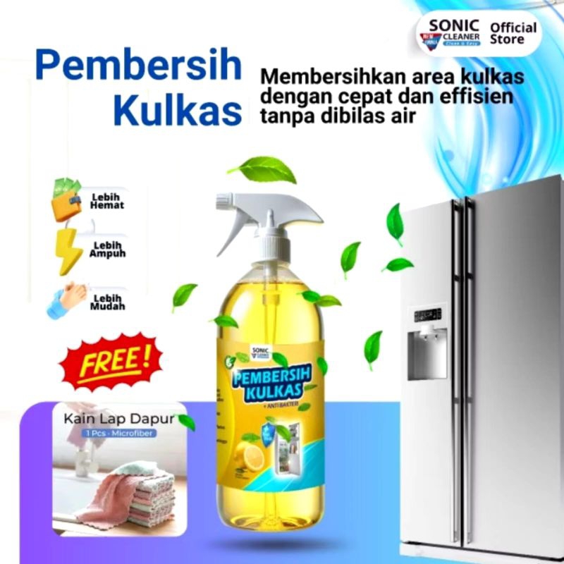 SONIC pembersih kulkas/cairan serbaguna pembersih kulkas, megicom kompor gas sonic pembersih kulkas/