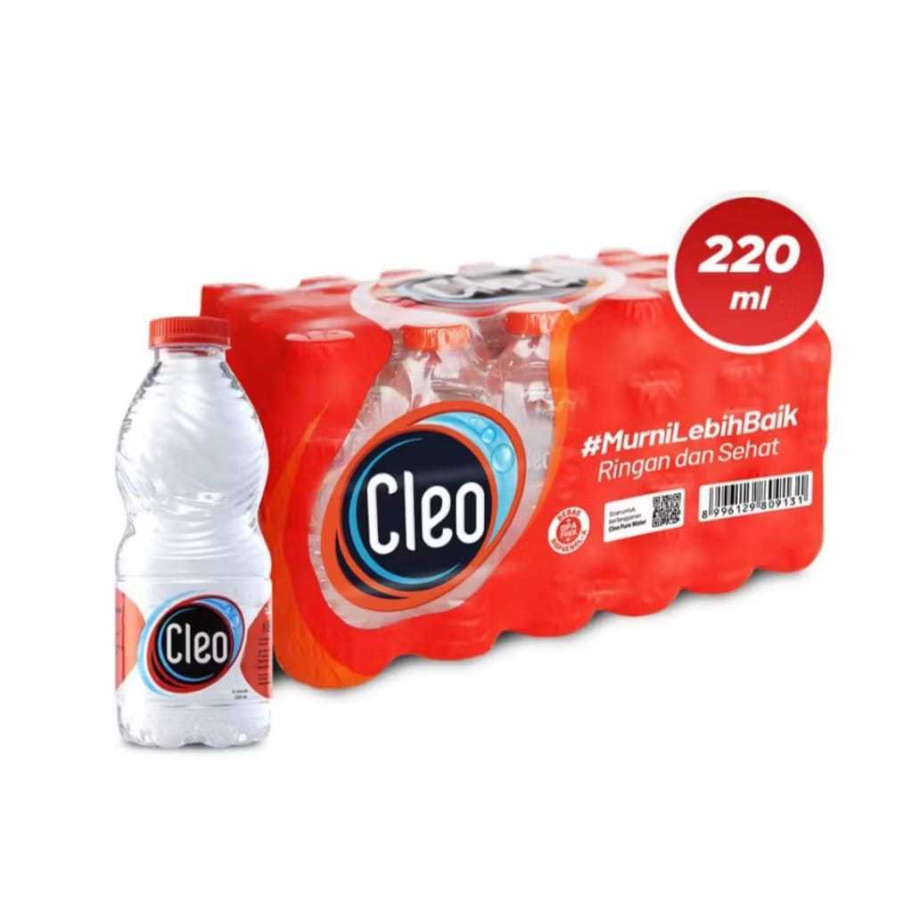 

CLEO MINI (220ML / PACK ISI 24 PCS)/AIR MINUM CLEO / CLEO AIR MINERAL 220ML
