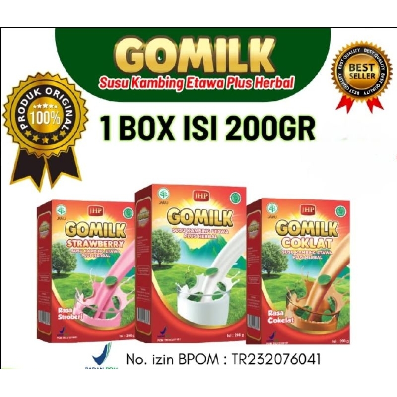 

Gomilk Susu Kambing Etawa Plus Herbal, Penambah Nafsu Makan, daun salam, daun kelor, mengkudu