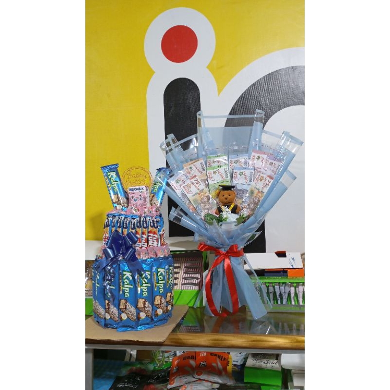 

Snack tower dan Buket boneka