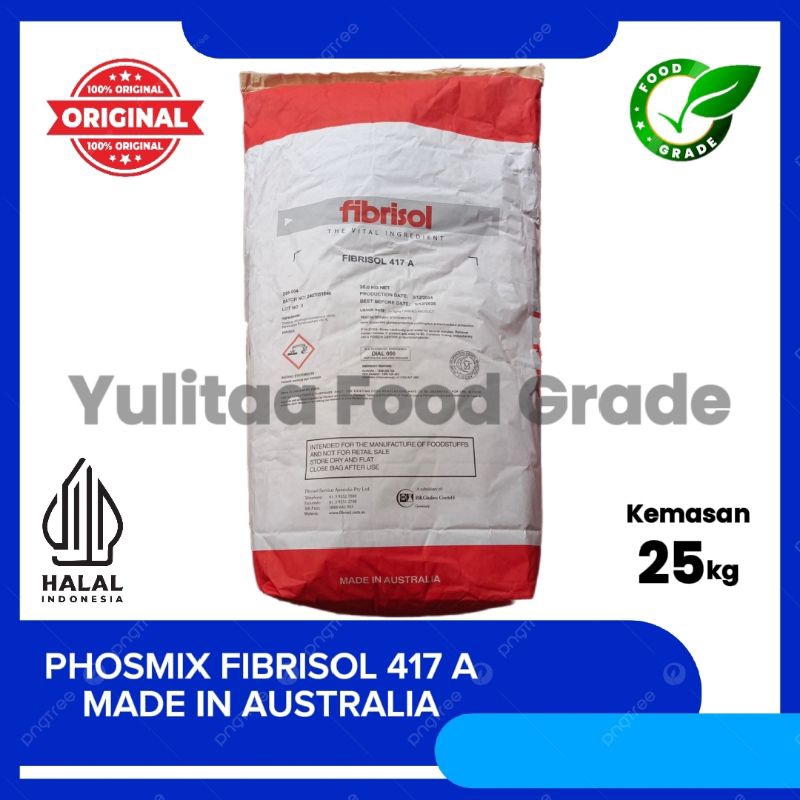 

Fibrisol 417 A / Phosmix / Pengenyal Bakso / Food Grade / Made in Australia / Kemasan 25 kg