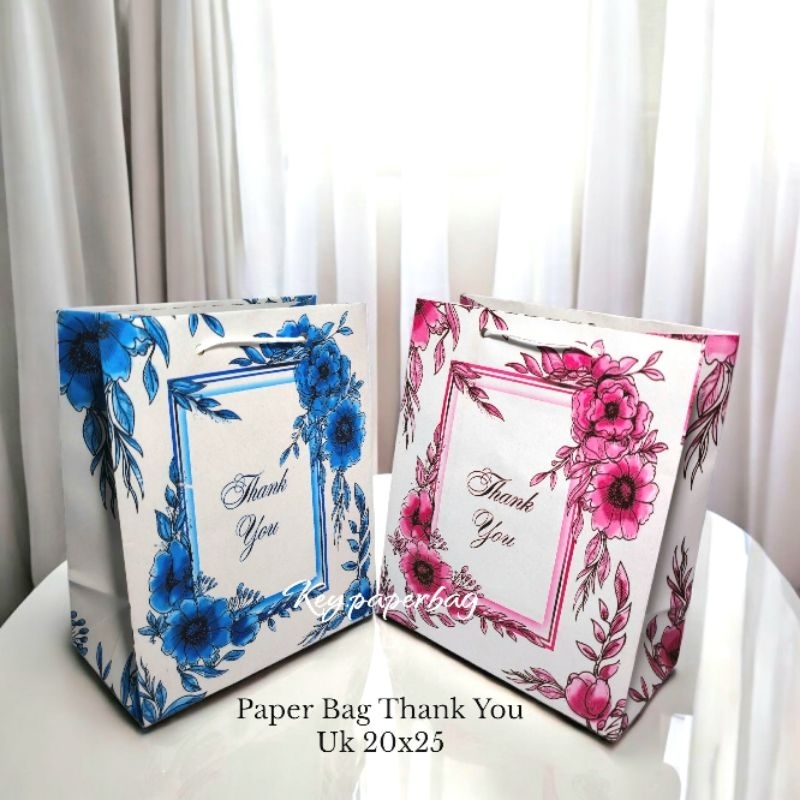 

Paper Bag Motif Thank You Uk 20x25