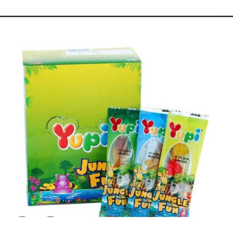 

YUPI JUNGLE FUN GUMMY CANDY 1 BOX ISI 24 PCS