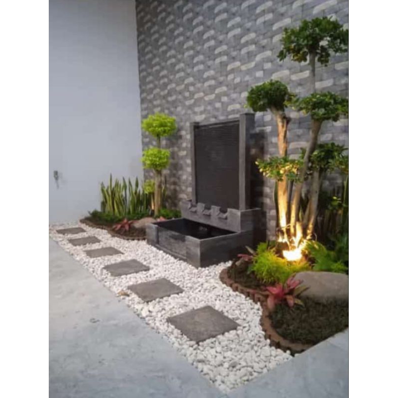 taman minimalis batu