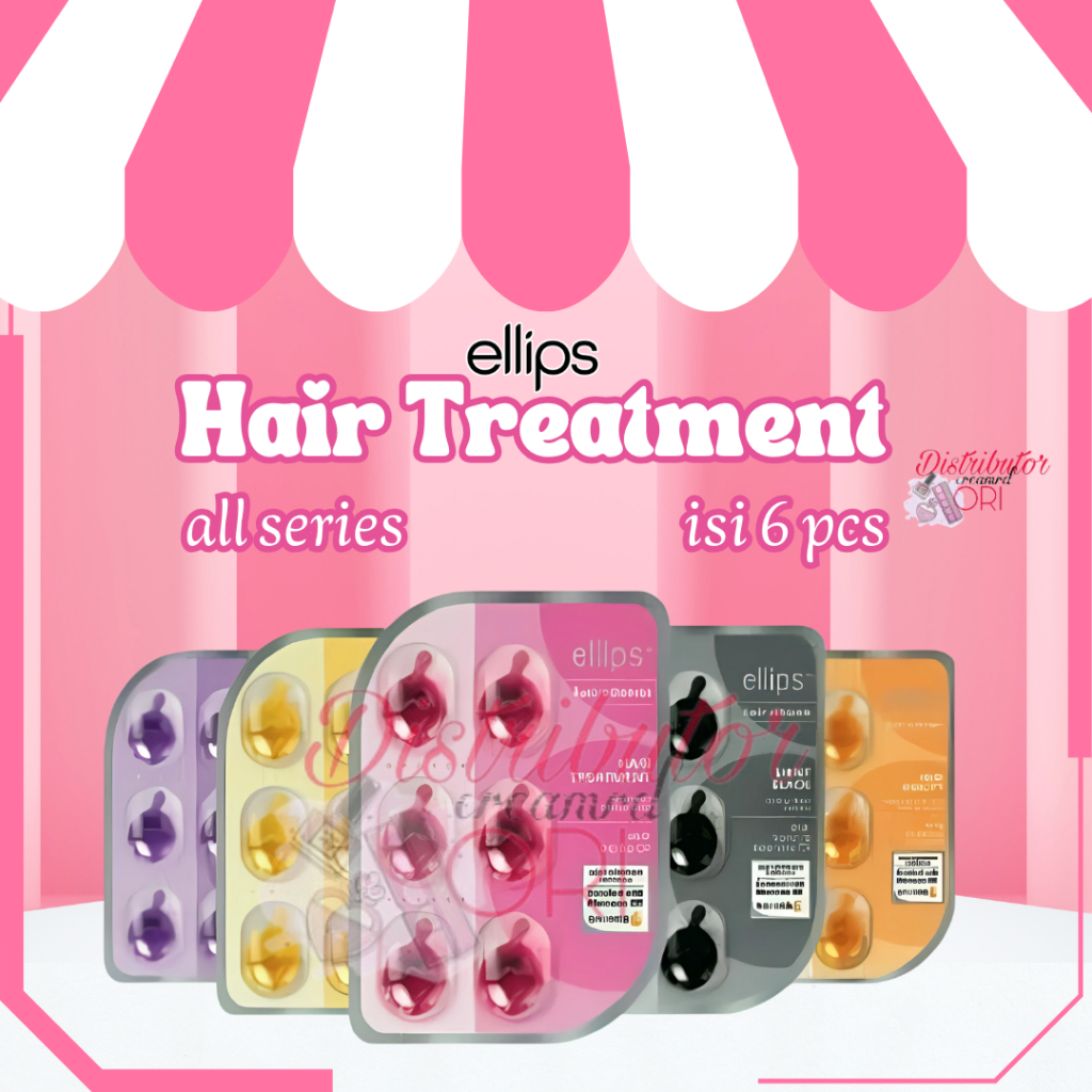 Ellips Hair Treatment / Balinese Essential Oil (isi 6 Butir) Vitamin Rambut blister | BPOM ISI 6