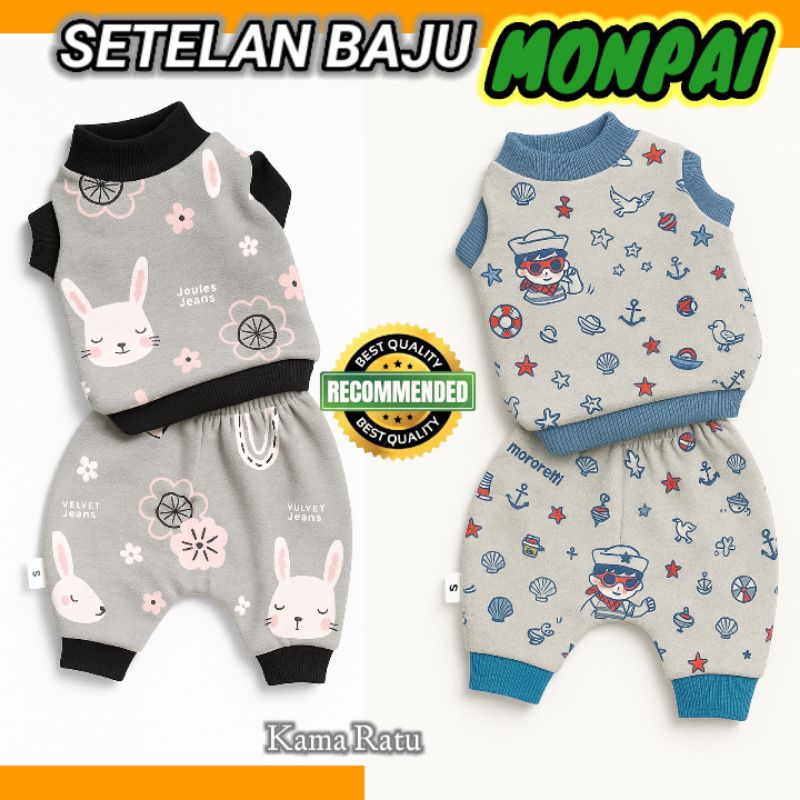 Setelan Baju Monyet Lucu Bahan Spandek Katun Adem & Nyaman - Outfit Monyet Peliharaan Keren