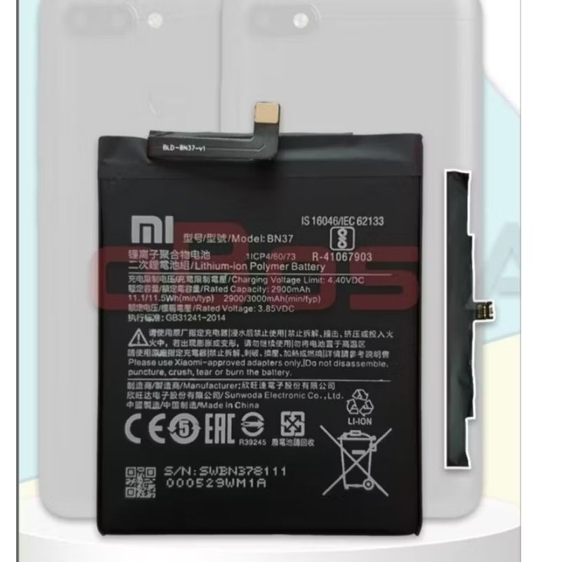 BATERAI XIAOMI 6 / 6A ORI 100a