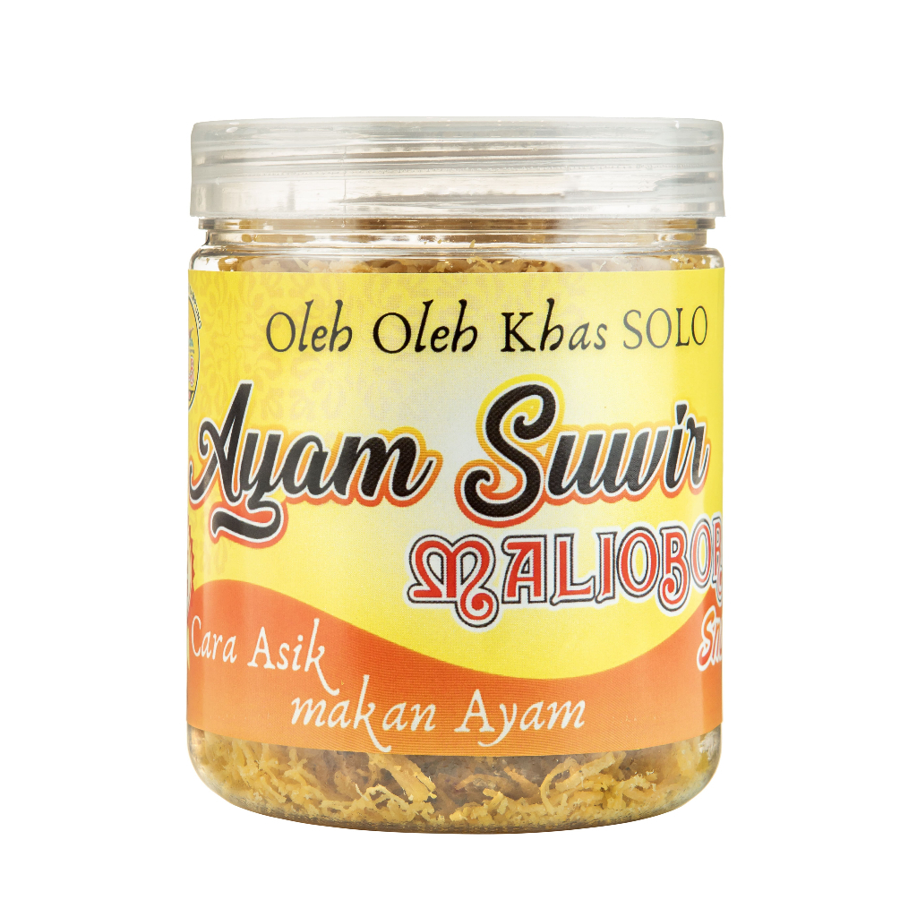 

Ayam Suwir Malioboro Toples 130 Gram - Daging Suwir Kering Suir Daging Ayam Kampung Asli Lauk Makan Siap Saji Khas Solo