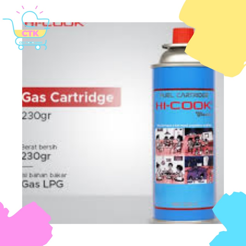Hi Cook Gas Kaleng Kompor Portable & Las Hicook Hi-cook