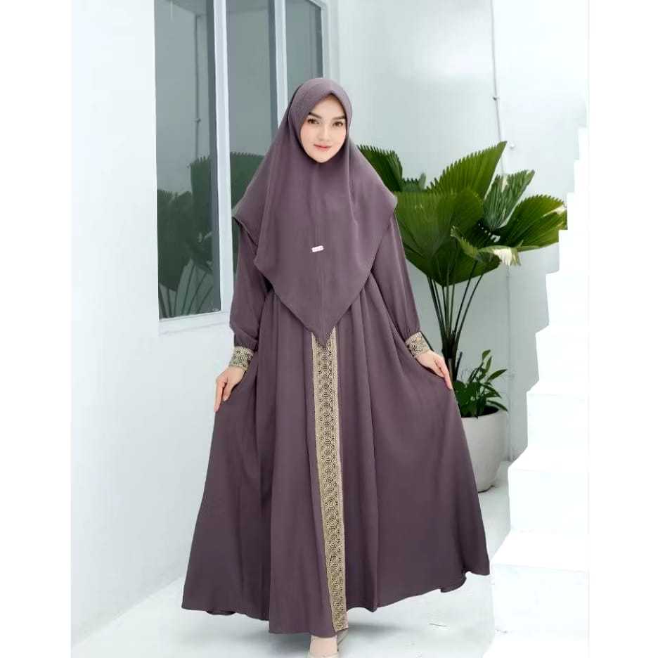 NEW Aurelia Baju Gamis Wanita Syari Cringkle Premium