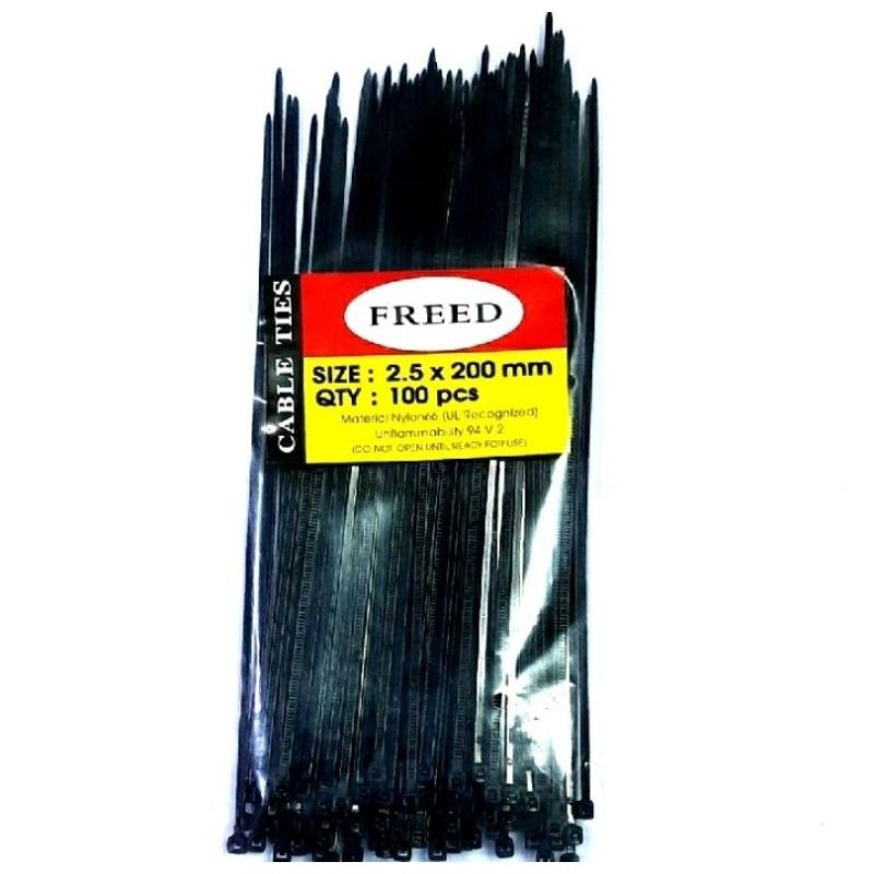 

TALI TIES 2.5X200MM ISI 100 PICIS PENGIKAT BODI DAN KABEL MOTOR DAN MOBIL.