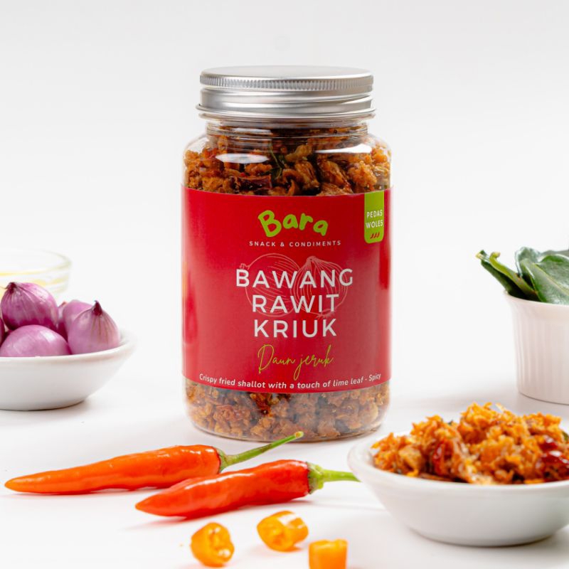 

BARA BAWANG GORENG RAWIT KRIUK DAUN JERUK - PEDAS WOLES