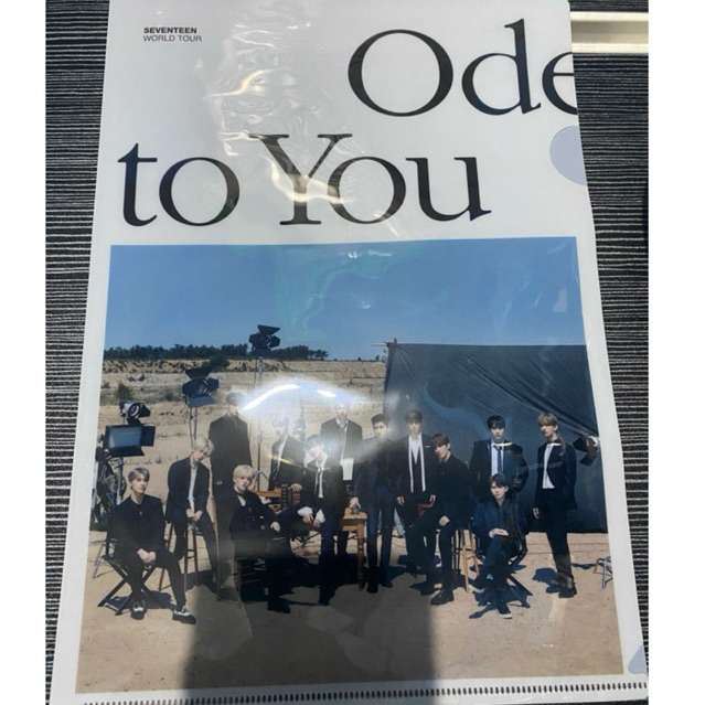 SEVENTEEN ODE TO YOU CLEAR FILE WORLD CONCERT L MAP MERCHANDISE