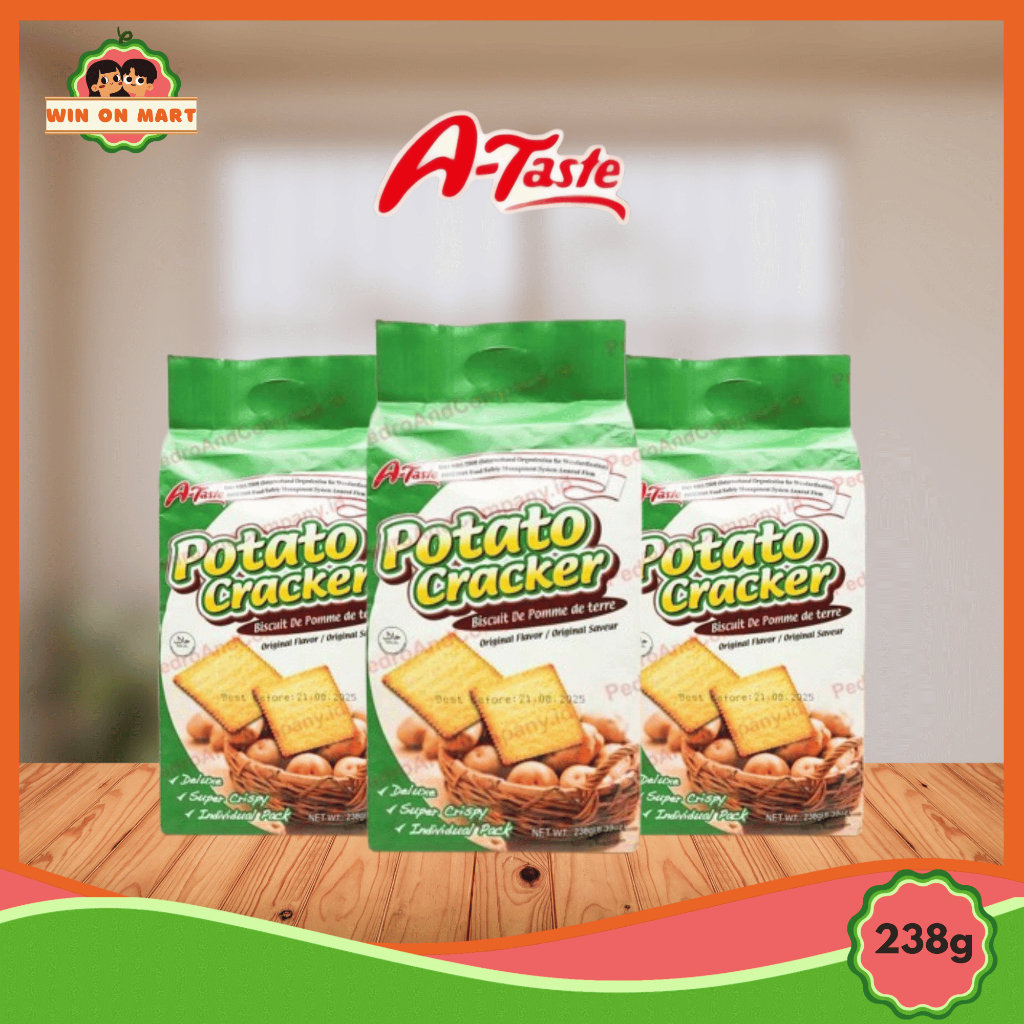 

Biskuit | A Taste Potato Cracker 238gr | Biskuit Kentang | Cracker Original