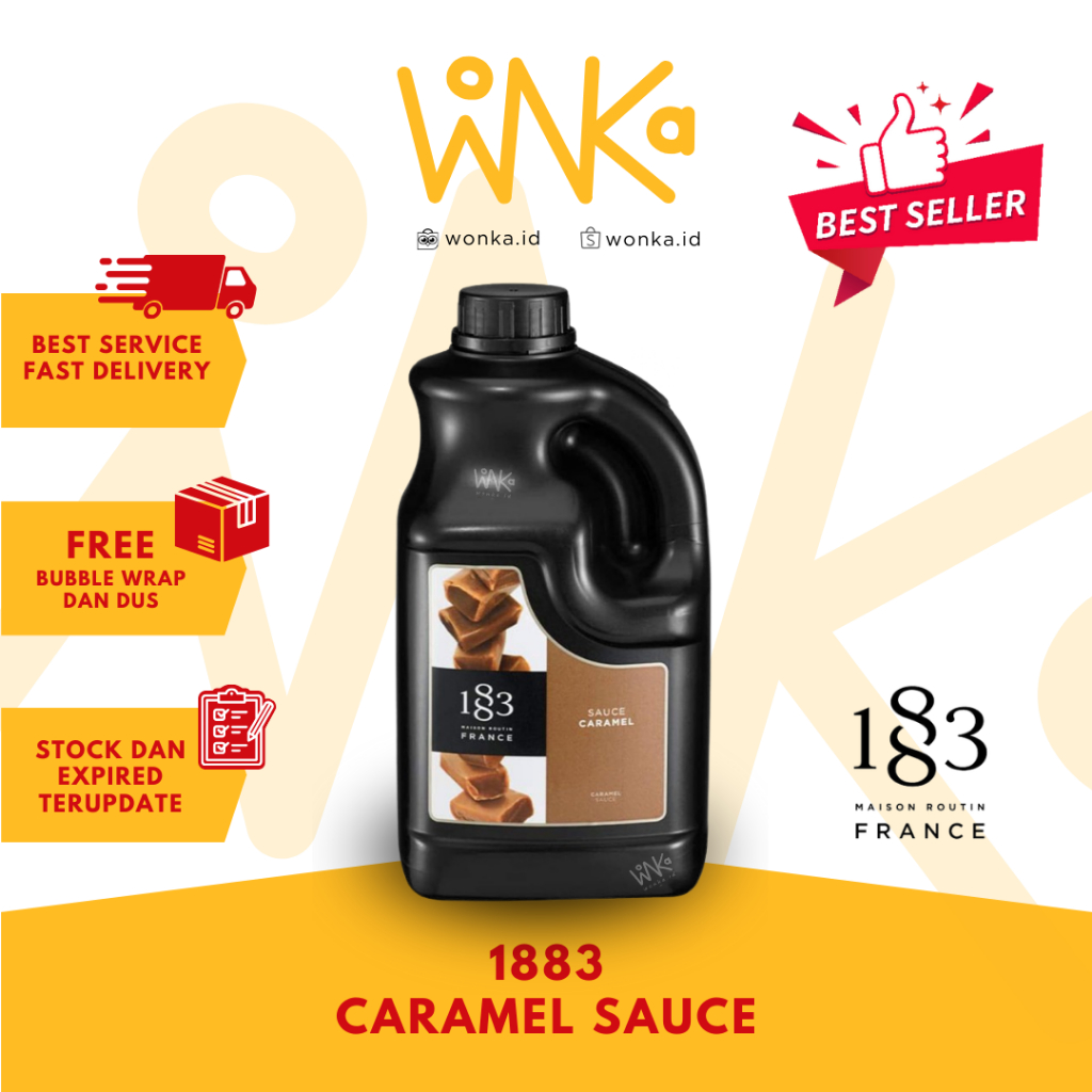 

Caramel Sauce Premium 1883 - Saus Karamel Routin 1.89 L - France Maison Routin France 1883 Intense & Authentic Caramel Sauce 1.89L