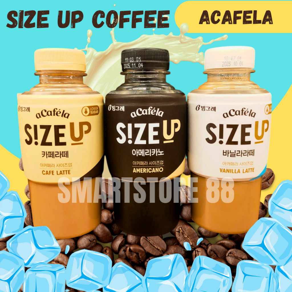 

ACAFELA SIZE UP 350ML KOPI SIAP SAJI AMERICANO VANILLA CAFEE LATTE