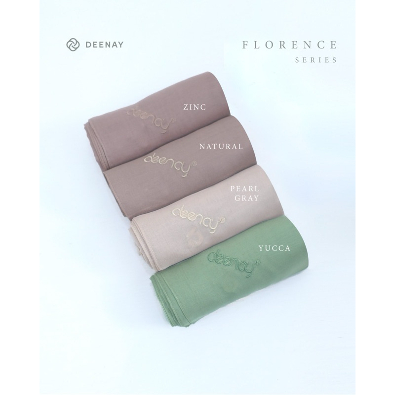 Deenay Florence logo Bordir - Deenay Polos bahan lembut tegak jatuhnya bagus