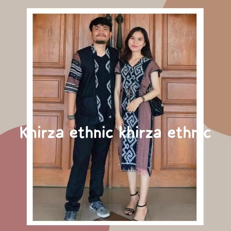 [ READY ] Set couple Tenun - baju tenun couple - couple family - dress tenun - kimono tenun