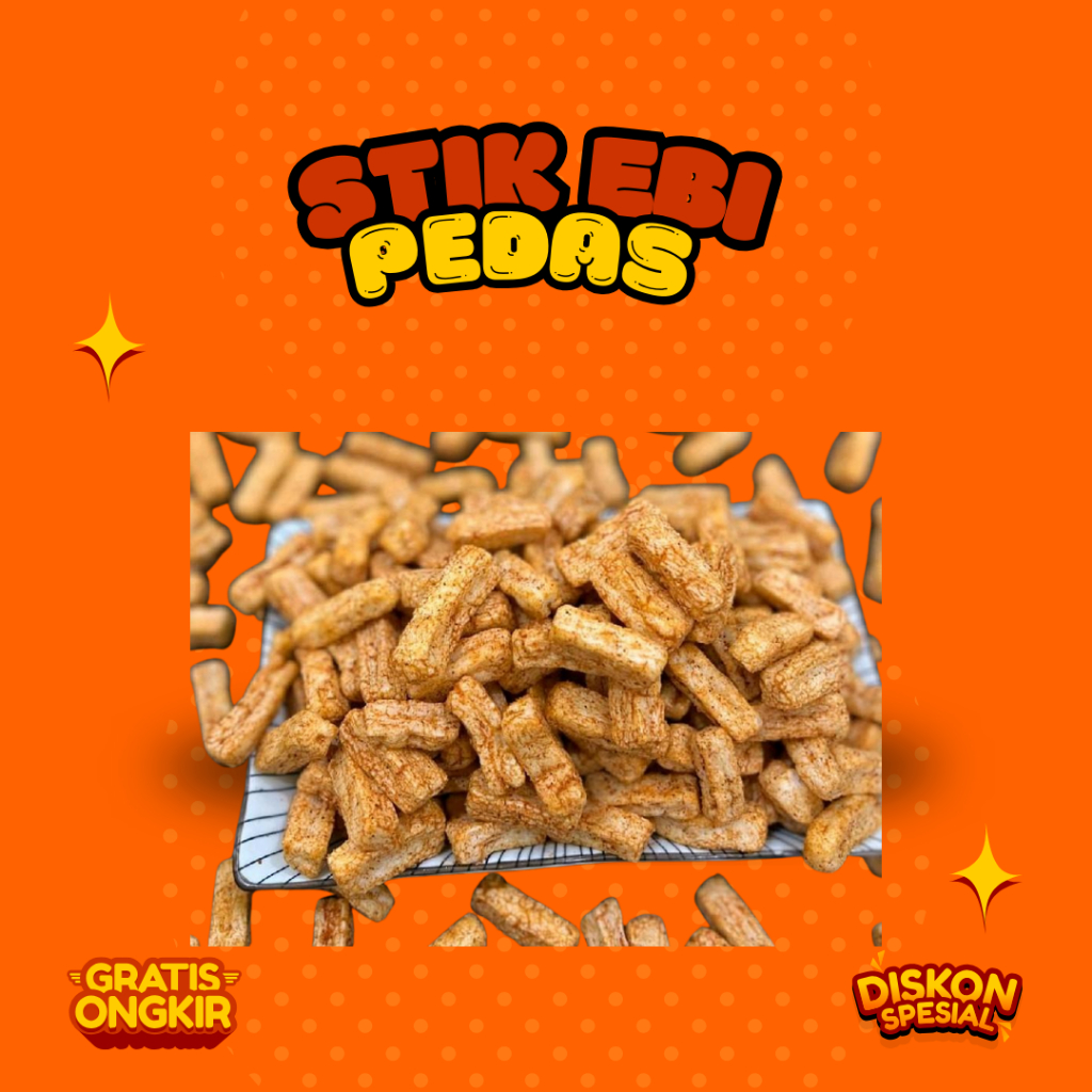 

Seblak Kerupuk Stik Ebi/Samit Rasa Ikan 200gr