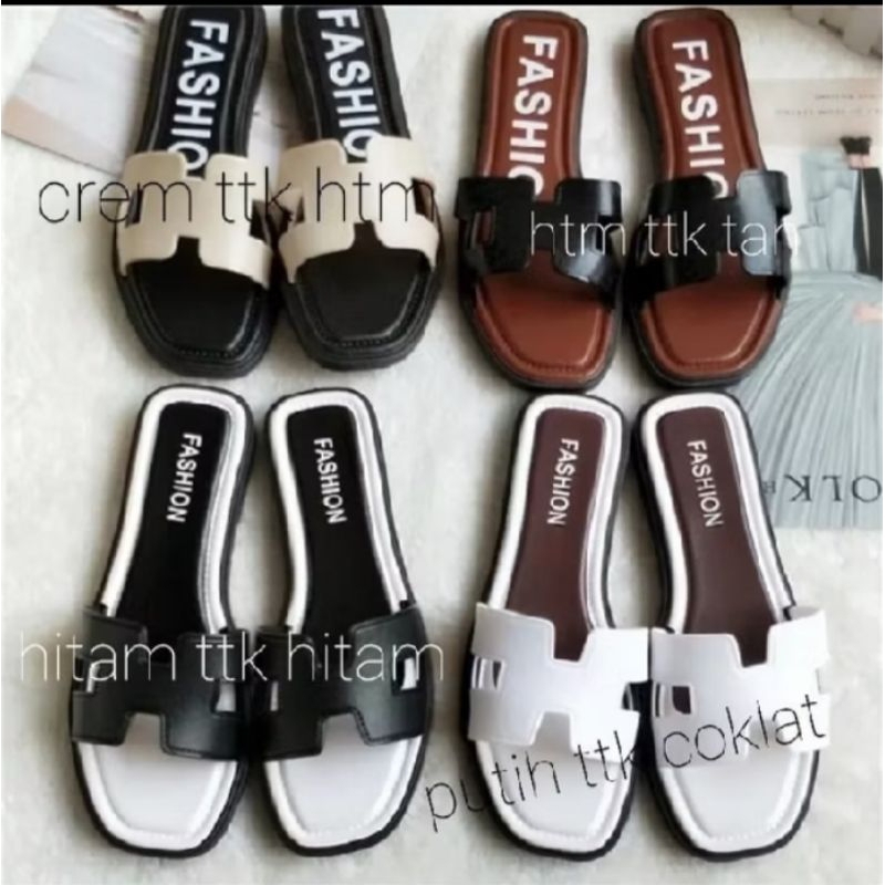 Sandal teplek H motif kombinasi terbaru paling keren ckl 03