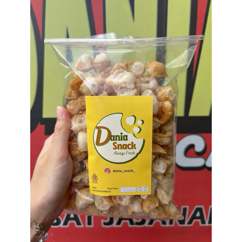 

SNACK SIOMAY KERING ASIN 250 GR - CAMILAN GURIH RENYAH KRIUK [DANIA SNACK]