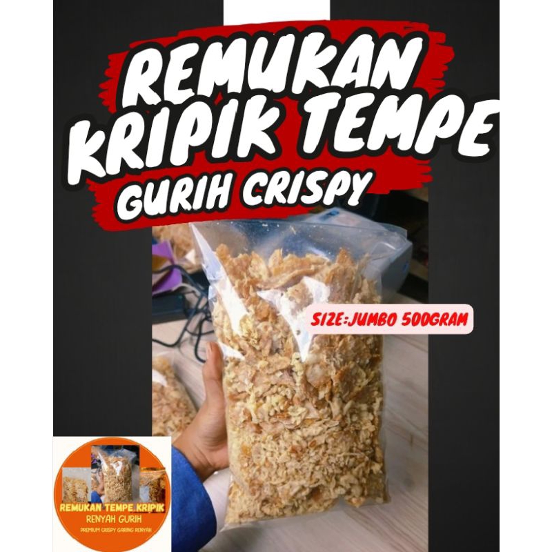 

Remukan tempe kripik crispy