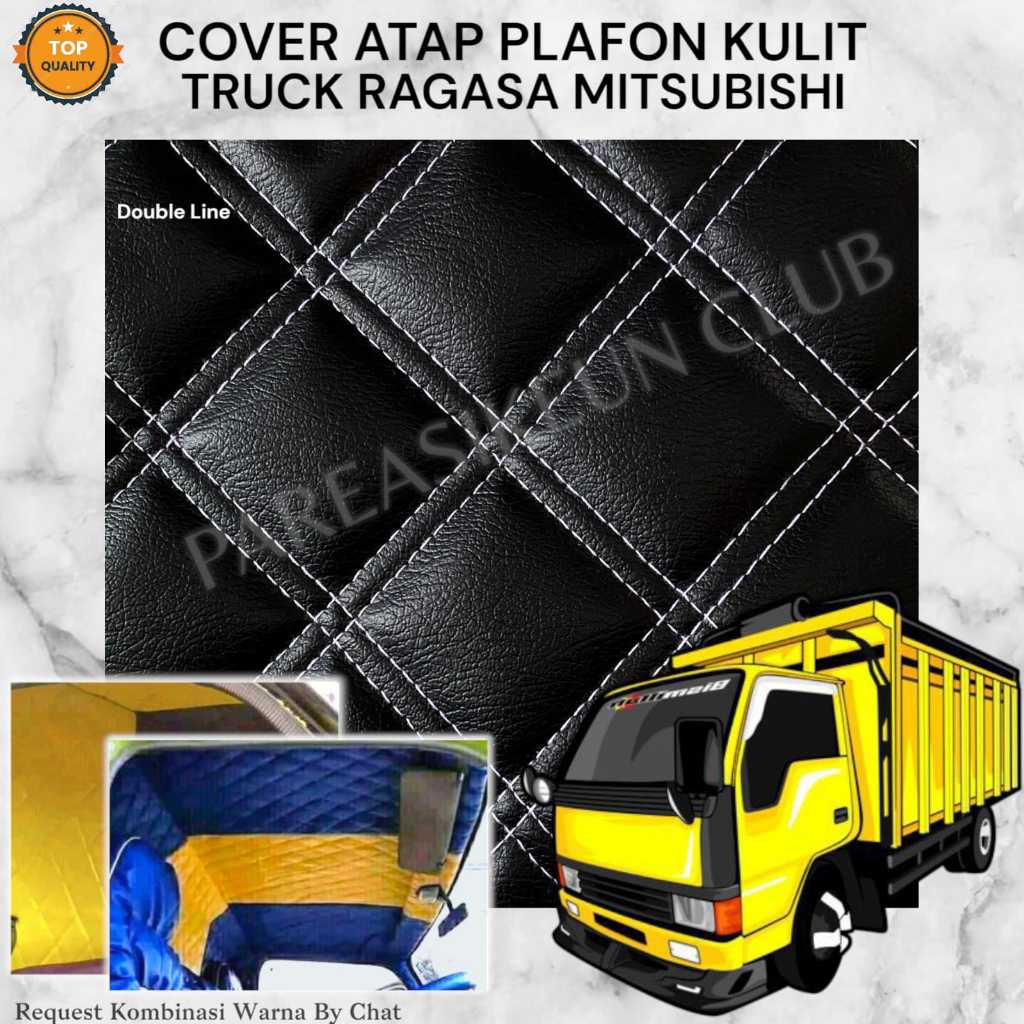Cover Pelapis Atap Plafon Mobil Truck RAGASA Mitsubishi Kulit Variasi Interior Aksesoris