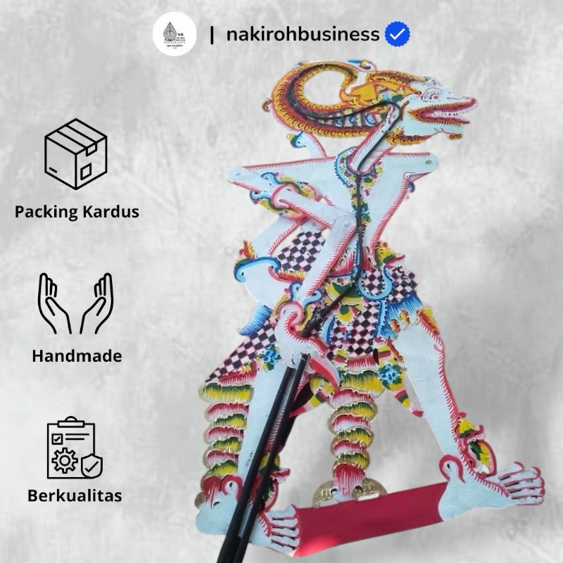 ANOMAN / HANOMAN OBONG Wayang Kulit Sapi Asli Anoman Obong Bahan Kulit Sapi