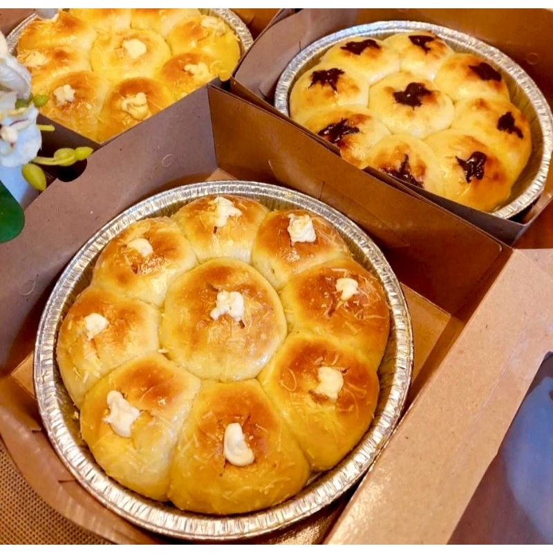 

Roti Pan Bulat Uk. 22 Hazelnut/CreamCheese/Mix