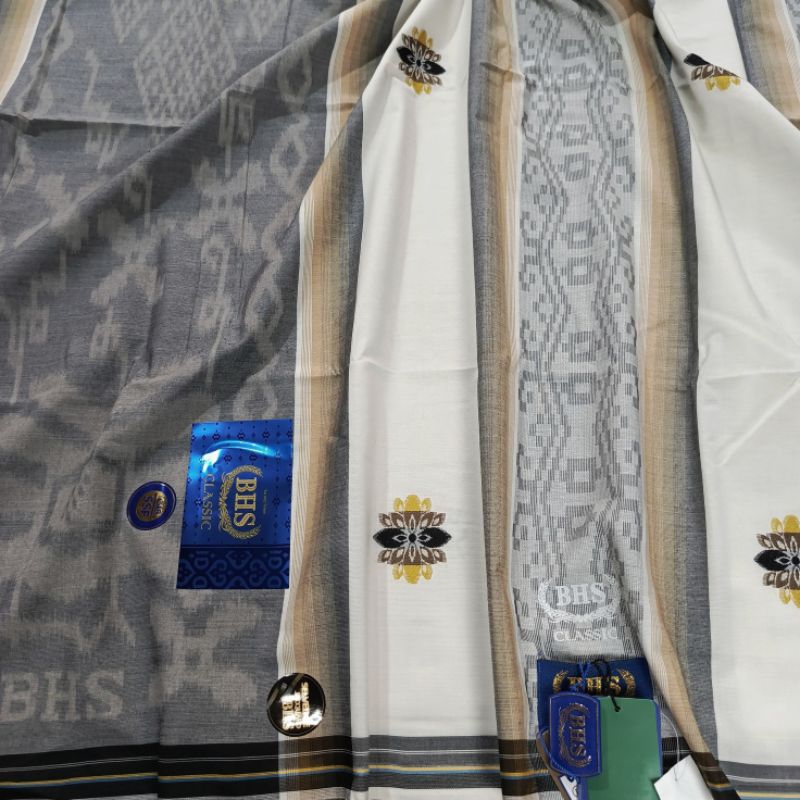 SARUNG BHS CLASSIC GOLD C45 SSF 4 PUTIH SELVEDGE JACQUARD SONGKET