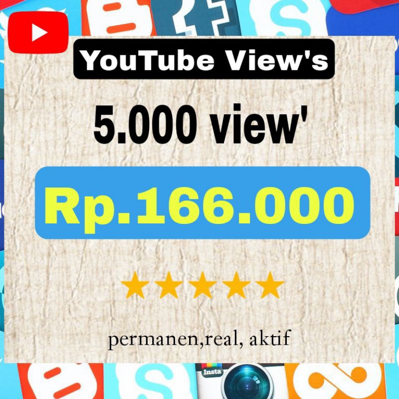 YouTube view permanen real aktif