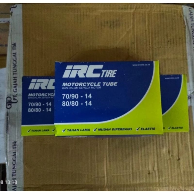 BAN DALAM IRC 70/90-14;80/80-14 IRC TUBE RING 14BAN DALAM MOTOR IRC