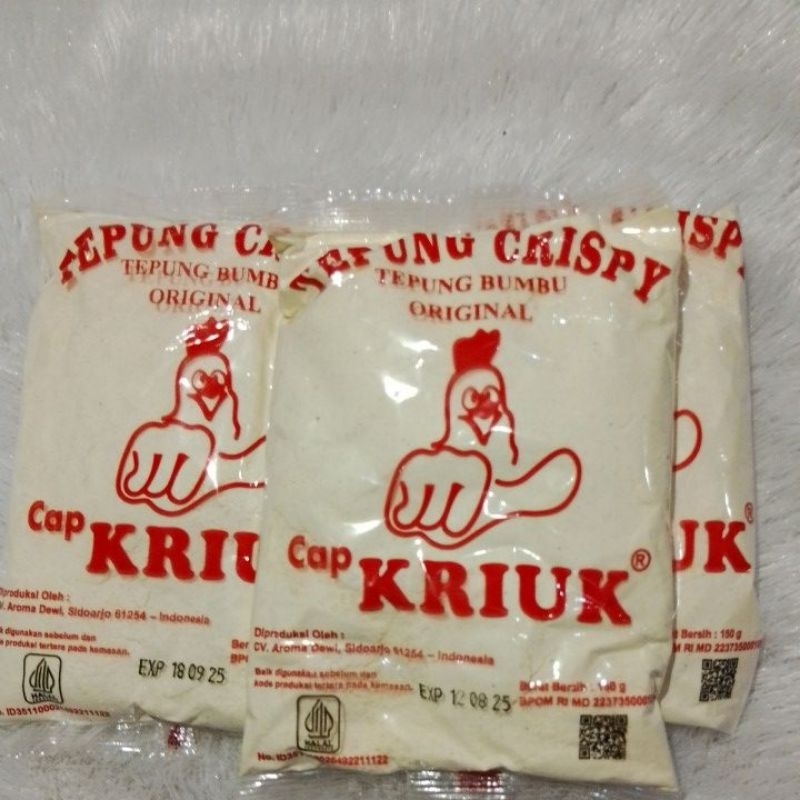

TEPUNG CRISPY CAP KRIUK 150G (PERBUNGKUS)