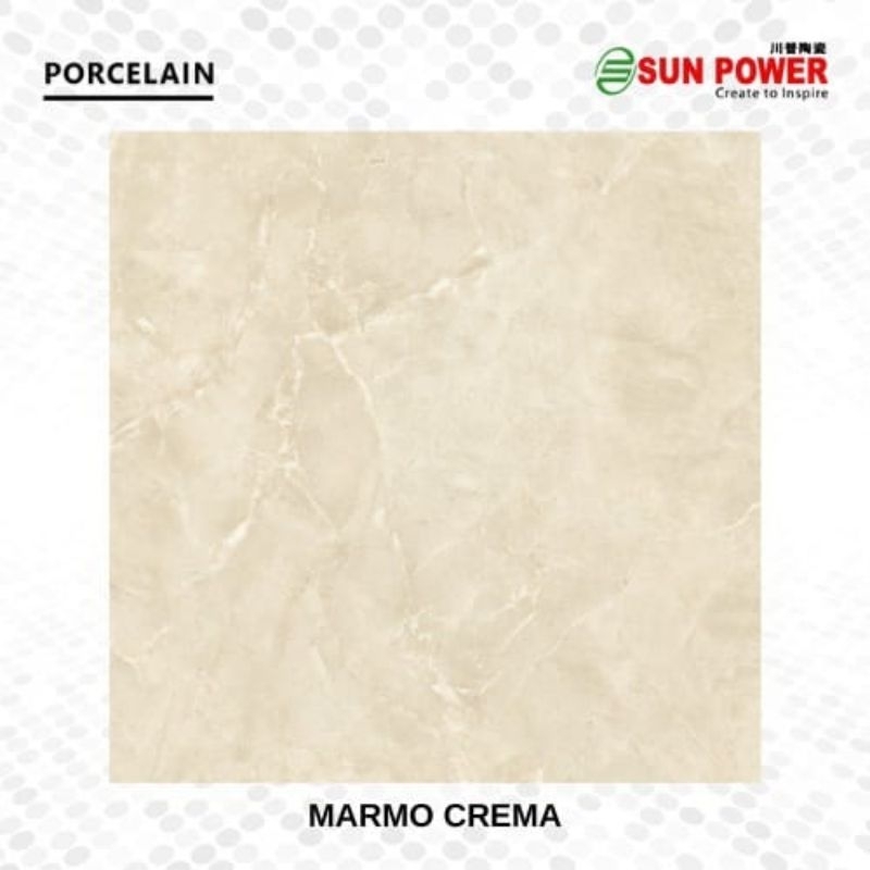 GRANITE LANTAI 60X60 MARMO CREAM | GLOSSY | SUN POWER