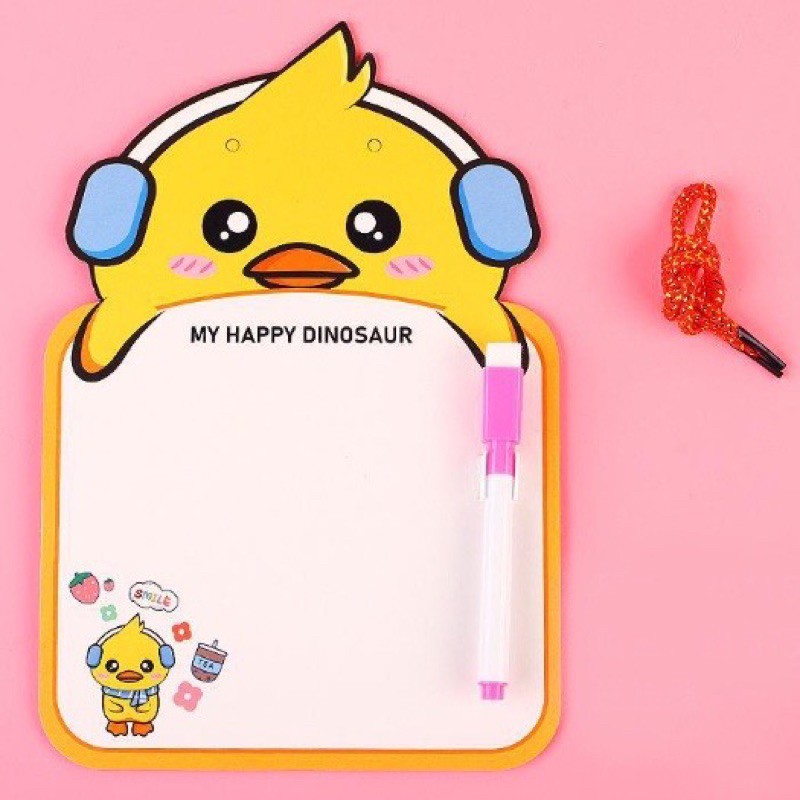 

DDS - Tulis Mini Anak Karakter Lucu / Papan Tulis Anak Free Spidol Bisa Dihapus Dan Tali Gantung / Papan Tulis Mini