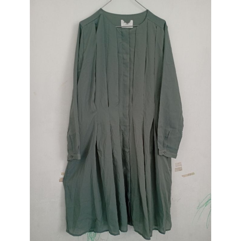 Tunik Gamis atasan Askalabel wanita Tunik muslim Sage rijek minor