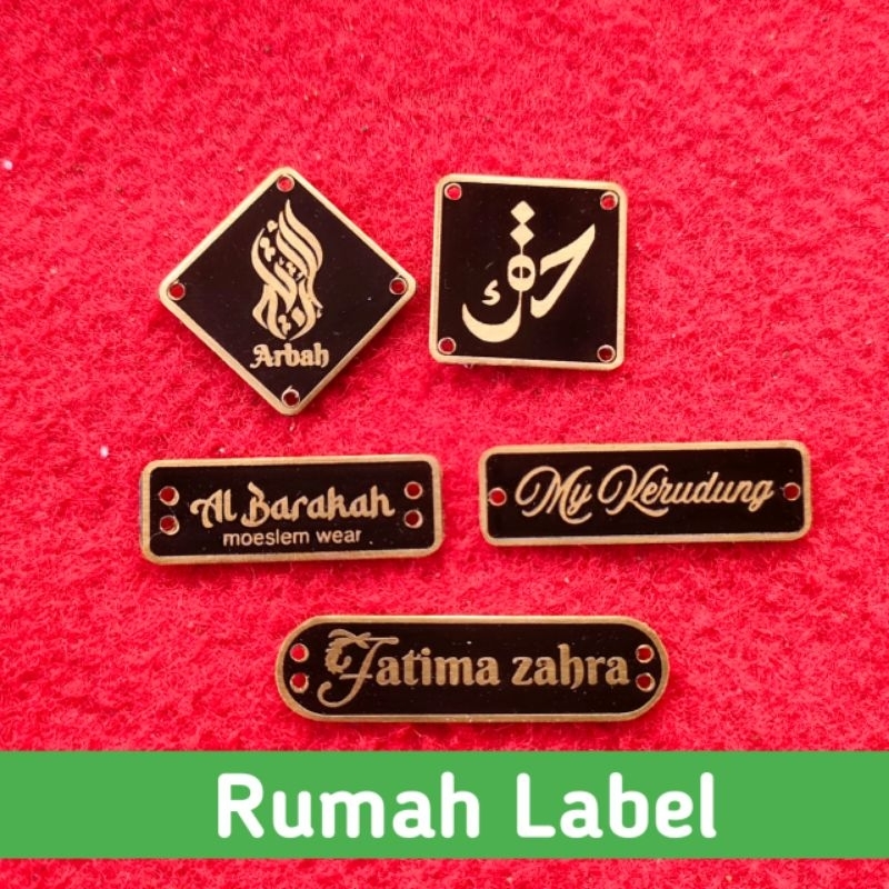 

label plat hijab besi